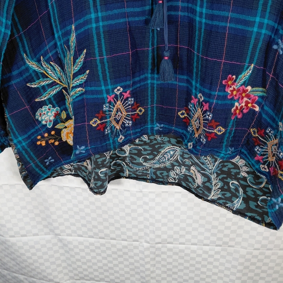 Johnny Was embroidered silk blendFrancisca blouse - Picture 3 of 15
